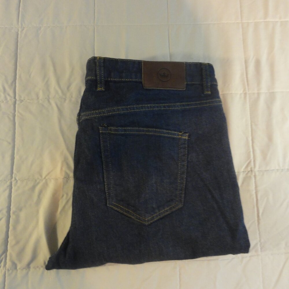 PETER‎ MILLAR CROWN CRAFTED JEANS BLUE 40X34 5 POCKET DESIGN STRAIGHT LEG